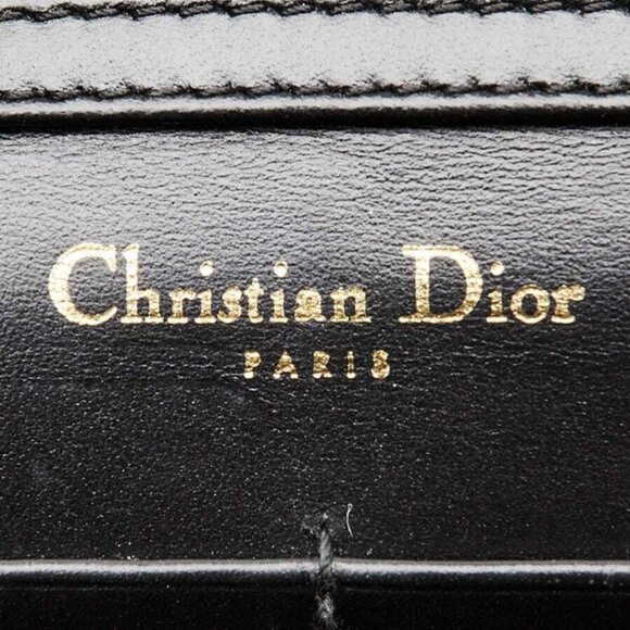 Christian Dior Black Calfskin Leather J'ADIOR Wallet on Chain Clutch Bag - Picture 9 of 12